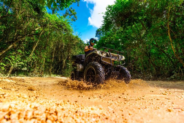 ATV Jungle Adventure with Ziplines, Cenote & Tequila Tasting image 4