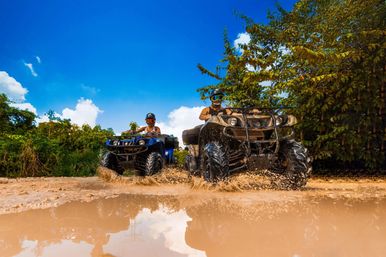 ATV Jungle Adventure with Ziplines, Cenote & Tequila Tasting image
