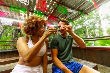 ATV Jungle Adventure with Ziplines, Cenote & Tequila Tasting image 7