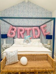 Ultimate Bachelorette Party Decor Package with Personalized Backdrops, Balloon Garlands, Fiancé Face Fans, and More image 10