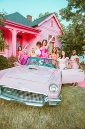 Pink Classic Car Photoshoot image 4