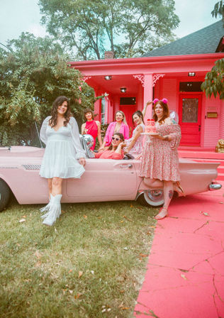 Pink Classic Car Photoshoot image 12