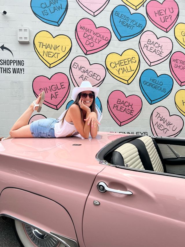 Pink Classic Car Photoshoot image 3