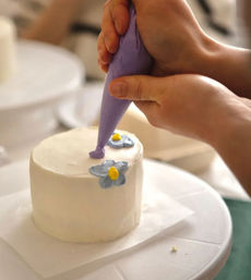 Cake Decorating Class with Wine & Cheese Included image