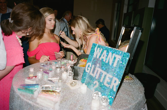 BYOB Mobile Glitter Bar & Champagne Service with Glitter Artist, Professional Setup & Sparkly Disco Decor image 2