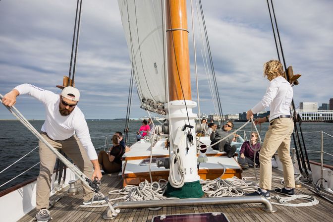 Sunset Sail Cruise at Boston Harbor Aboard Schooner “Adirondack III” image 6