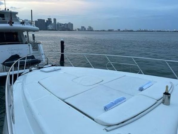 Ultimate Miami Bachelorette Yacht Experience: 75' Mangusta M3 with Crew and Party Vibes image 31