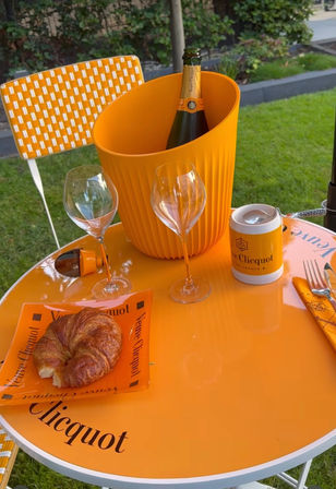 Mimosas & Aperol Spritz Bar Setup with Light Brunch Party image 9