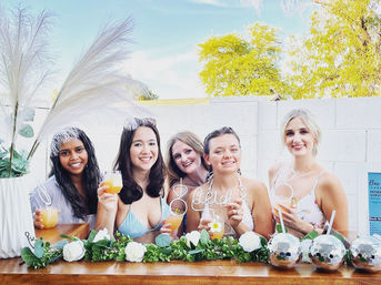 Mimosas & Aperol Spritz Bar Setup with Light Brunch Party image