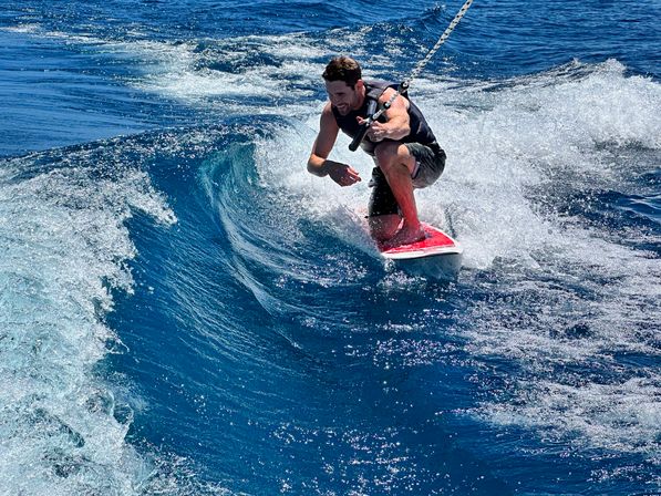 Premium Wakesurf Charter with Equipment & Water Sports Gear Provided (BYOB) image 13