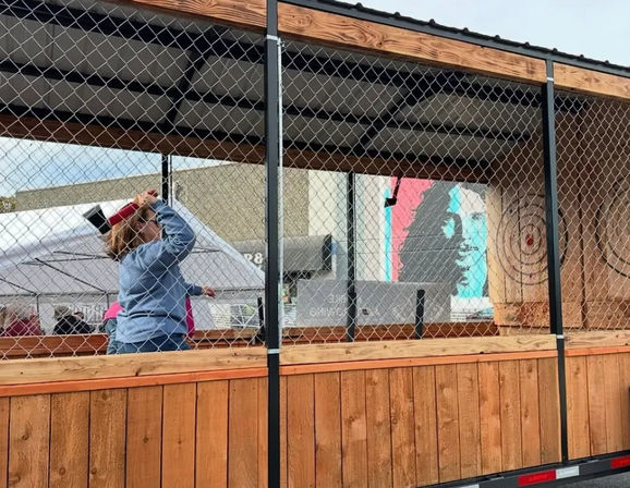 Mobile Axe Throwing Party: Backyard Bullseyes & Badass Vibes image 3