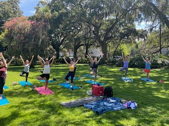 Custom Yoga Class with Fun Playlists, Mimosa Add-Ons, and Cold Lavender Eye Towels image 2