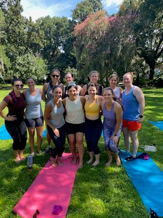Private Yoga Class with Custom Playlists, Mimosa Add-Ons, and Cold Lavender Eye Towels image 5
