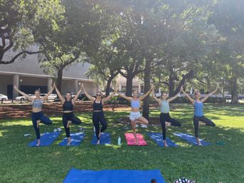 Private Yoga Class with Custom Playlists, Mimosa Add-Ons, and Cold Lavender Eye Towels image 9