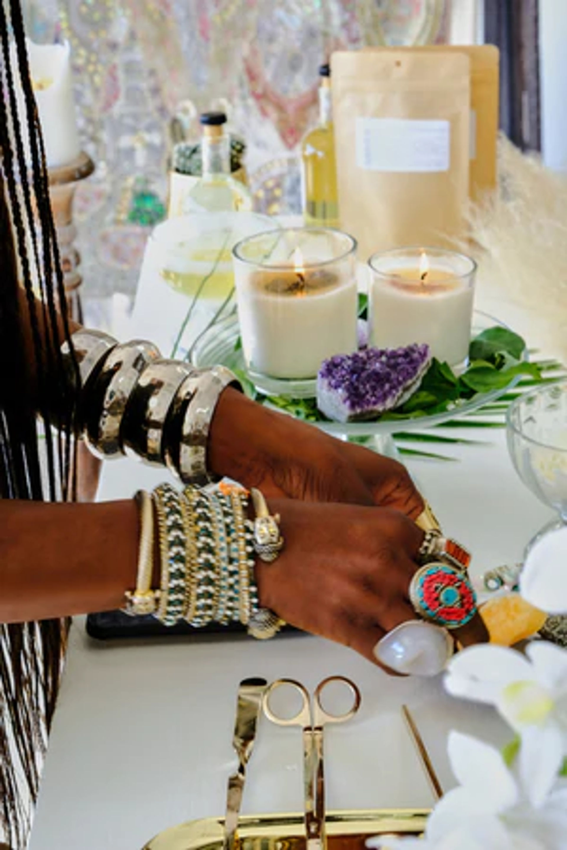 Energy Candle Workshop: Hand-poured Soy Candles Infused with Healing Crystals & Natural Fragrances image 2