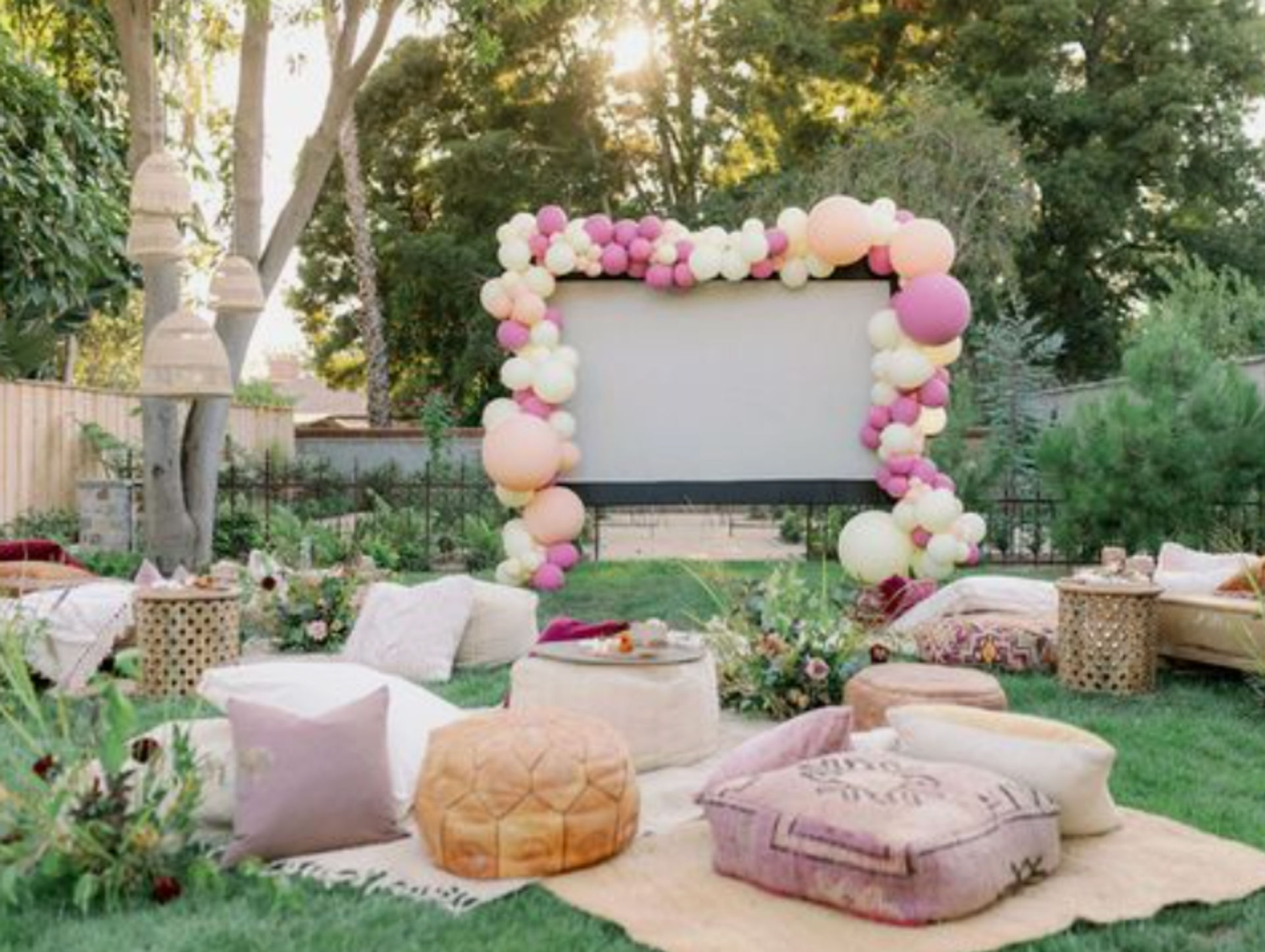 Magical Cozy Movie Night Under the Stars at Your Backyard Party image 1