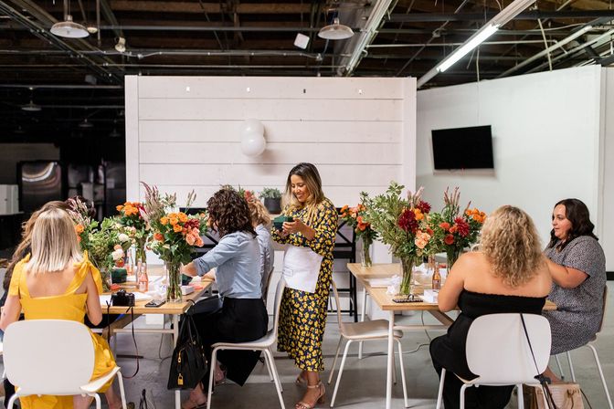 DIY Floral Crowns & Centerpieces Design Party at Gramercy & Grace image 4