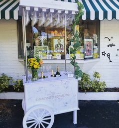 Champagne Cart Rental & Delivery with Champagne Buckets and Plastic Flutes All Included in Your Package image 5