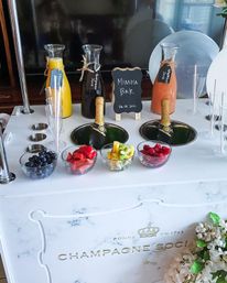 Champagne Cart Rental & Delivery with Champagne Buckets and Plastic Flutes All Included in Your Package image 14