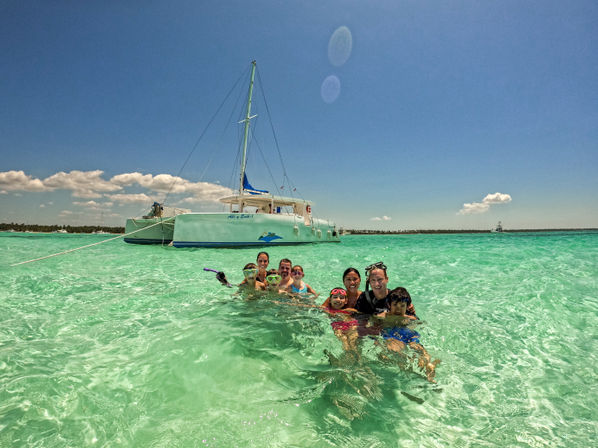 Family Friendly Catamaran Tour to Isla Saona with Lunch & Open Bar image 1