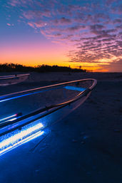 Night Time Glowing Clear Kayak Tour of Shell Key Preserve image 18