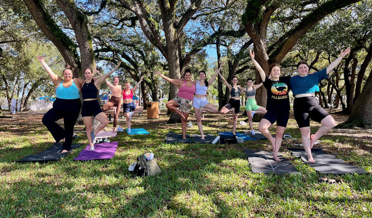 Bad Girls Yoga: Gatlinburg’s Namaste then Rosè Class, Yoga Mat, Rosé & Aromatherapy Included! image 24