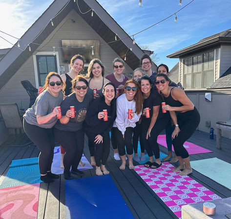 Namaste then Rosé with Bad Girls Yoga: Yoga Mat, Rosé and Aromatherapy Included image 11