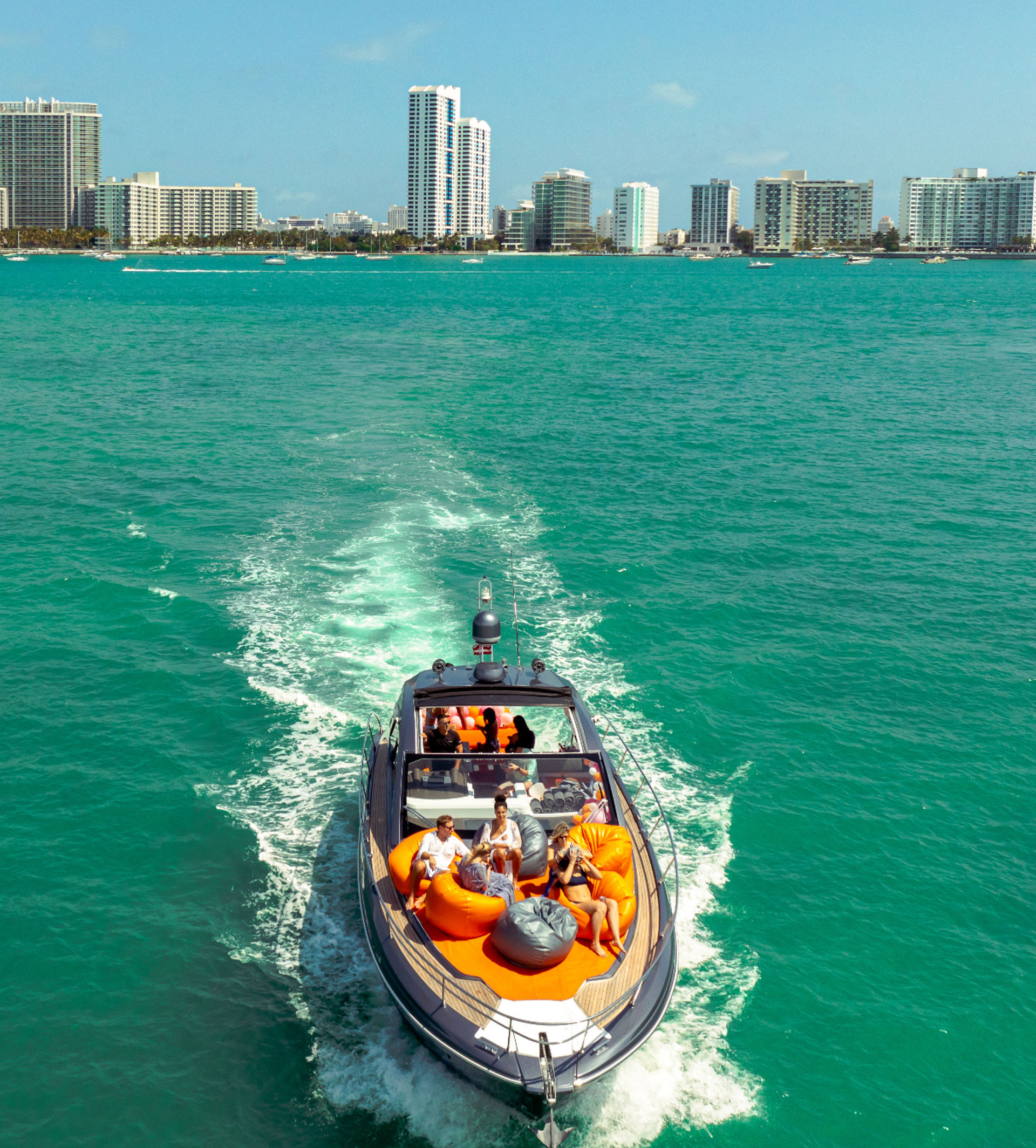 Premium Private Yacht Party for 2-6 Hours: Pristine Miami Cruise with Captain and Champagne, BYOB Optional image 7