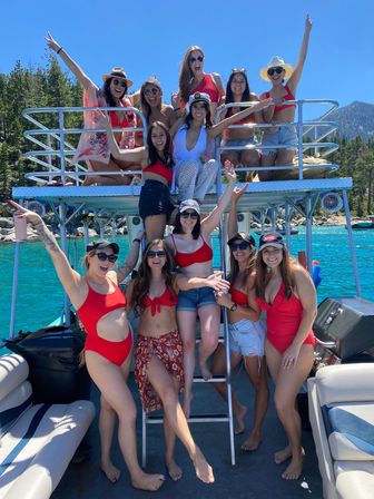 Double Decker Party Barge Charter with Propane Grills, Lilly Pad, Waterslides & More at Tahoe Keys Marina (BYOB) image 30