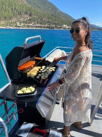 Double Decker Party Barge Charter with Propane Grills, Lilly Pad, Waterslides & More at Tahoe Keys Marina (BYOB) image 11