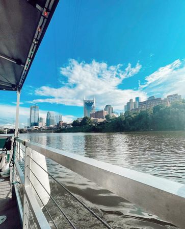 River Queen Pedal Pontoon BYOB Party Cruise Boat with Music City Skyline image 10