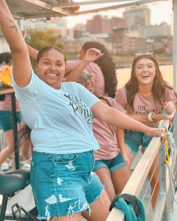 River Queen Pedal Pontoon BYOB Party Cruise Boat with Music City Skyline image 5