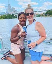 River Queen Pedal Pontoon BYOB Party Cruise Boat with Music City Skyline image 2