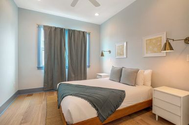 Hip Art-Filled Uptown Oasis with Heated Pool and Parking image 7