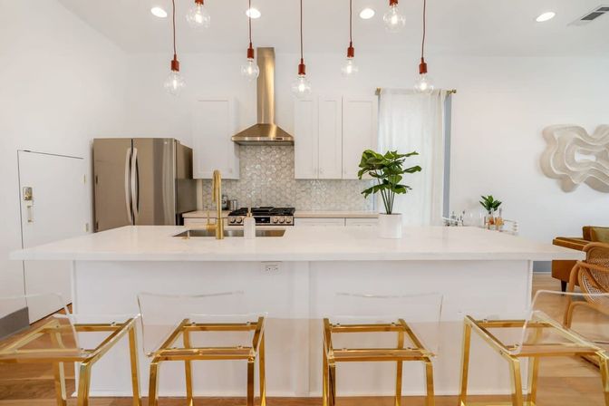 Hip Art-Filled Uptown Oasis with Heated Pool and Parking image 17