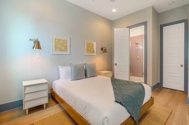 Hip Art-Filled Uptown Oasis with Heated Pool and Parking image 6