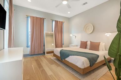 Hip Art-Filled Uptown Oasis with Heated Pool and Parking image 10