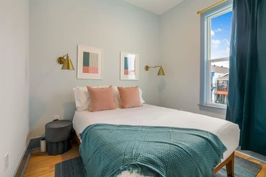 Hip Art-Filled Uptown Oasis with Heated Pool and Parking image 13