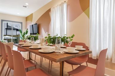 Hip Art-Filled Uptown Oasis with Heated Pool and Parking image 3