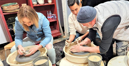 BYOB Pottery Clay Wheel Night with Professional Instructor and Drinks image 4