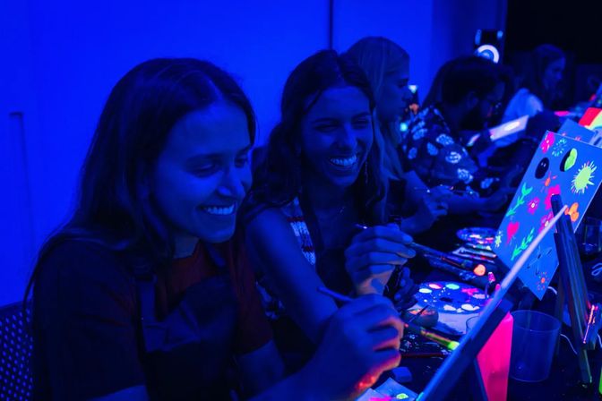 Neon Brush: Sip & Paint Workshop in the Dark  image 3
