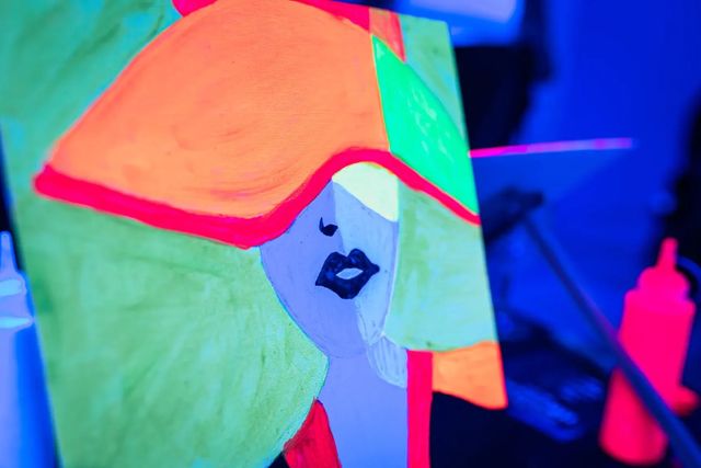 Neon Brush: Sip & Paint Workshop in the Dark  image 4