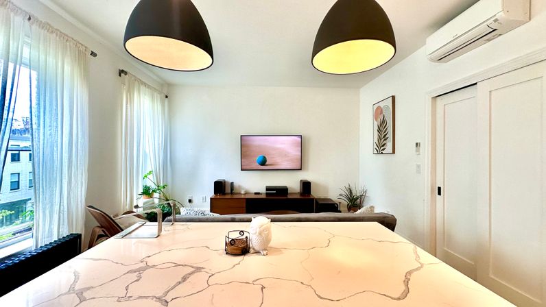 Penthouse Duplex with Spa Bathroom & Movie Theater Living Room image 12