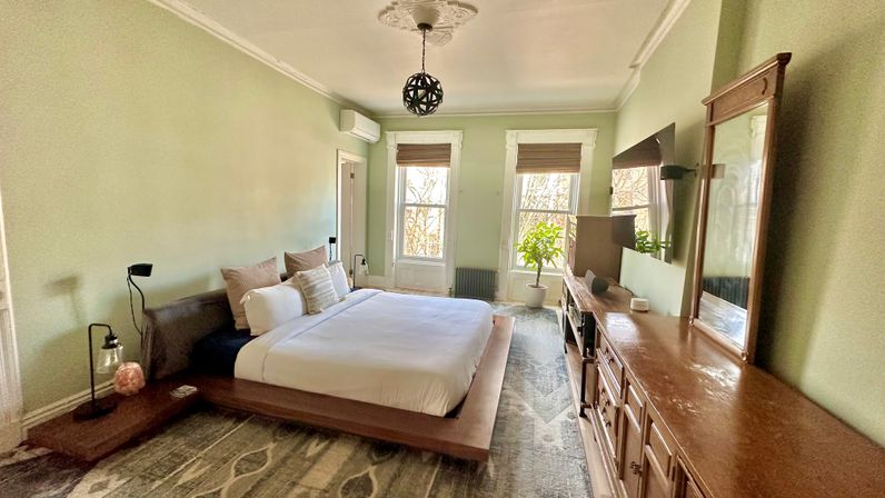 Penthouse Duplex with Spa Bathroom & Movie Theater Living Room image 26