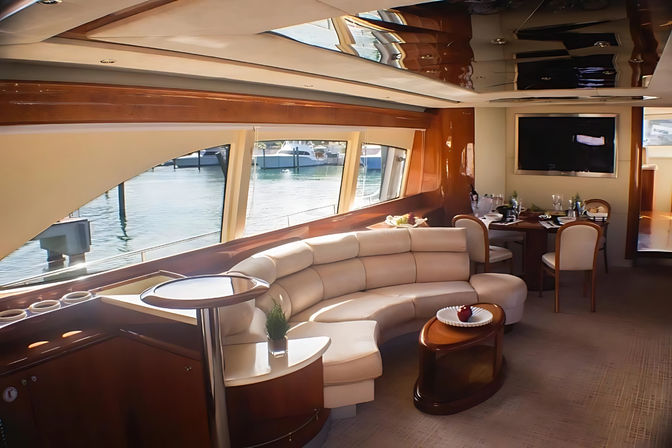 Luxury 78-foot Azimut Yacht Charter to Saona or Catalina with Captain, Drinks & Crew image 6