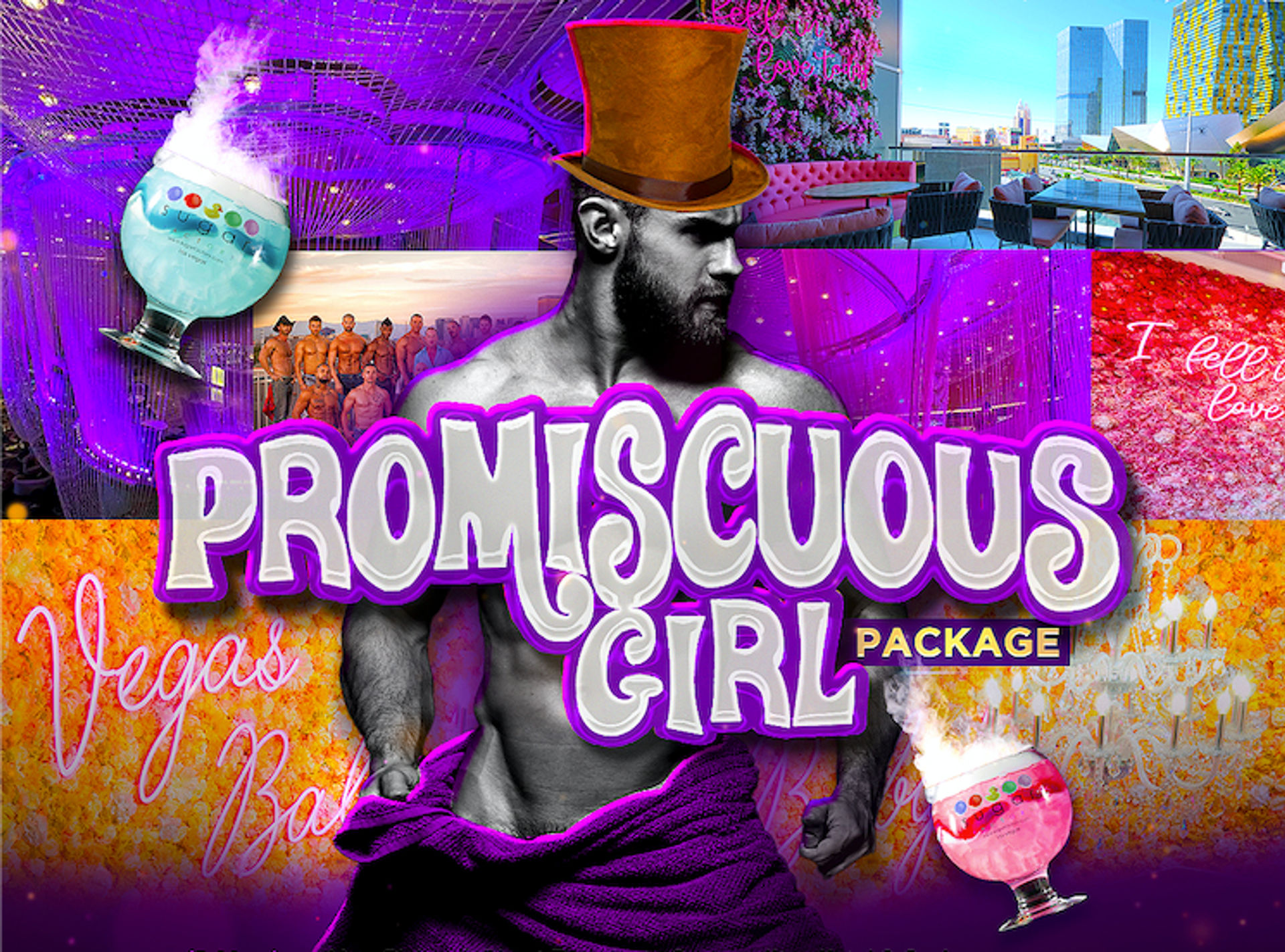 Promiscuous Girl Party Package: Transportation, Dinner at Sugar Factory, Open Bar Package at the Chandelier Bar, Drinks & Entertainment at The Kings of Hustler Male Strip Club & Hosted Guest List Entry at the Nightclub of Your Choice image 1