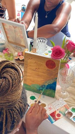 Sip & Paint Picnic Experience: Includes Art Supplies, Food, Drinks + Luxury Setup image 10