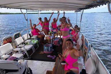 Spacious Tiki Party Cruise with Speakers & BYOB image 2