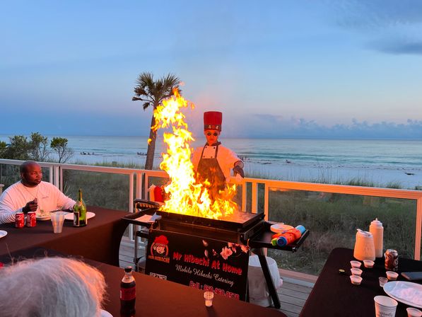 Private Hibachi Chef Catering with Grill, Food, Table & Chair Setup Included image 7