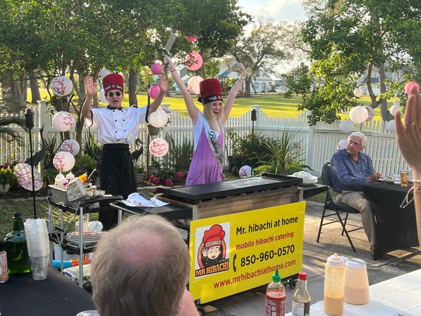 Private Hibachi Chef Catering with Grill, Food, Table & Chair Setup Included image 5